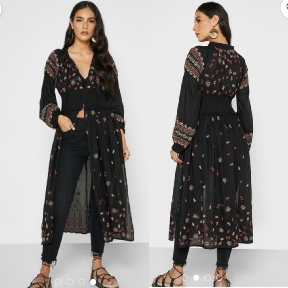 Free People Mykonos Embroidered kimono - Picture 2 of 9